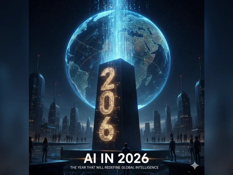 AI in 2026 Redefining Global Intelligence and Future Career Architecture Infographic