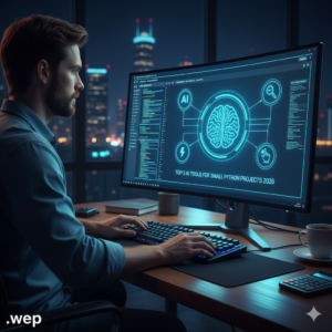 Visualizing the high-efficiency environment achieved by integrating the Best AI coding tools 2026 for small Python projects into the modern developer workflow.